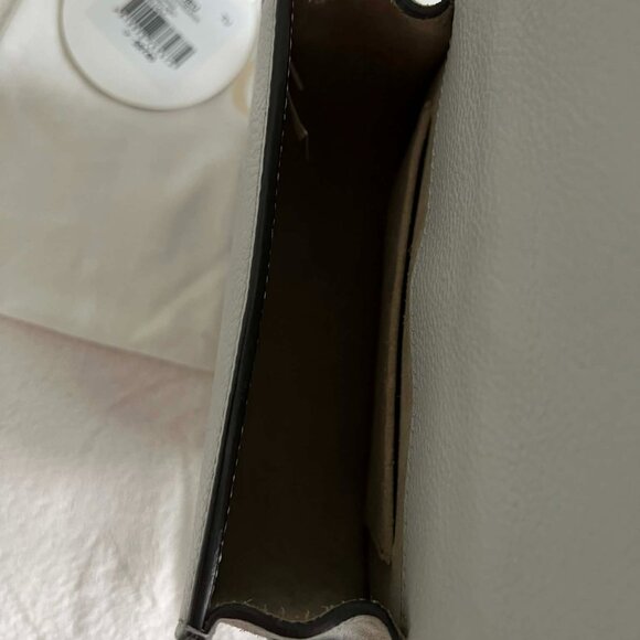 Chloe Airy Grey Leather/Suede Small Nile Bracelet Bag #17E3S1301-HEU - Picture 6 of 12